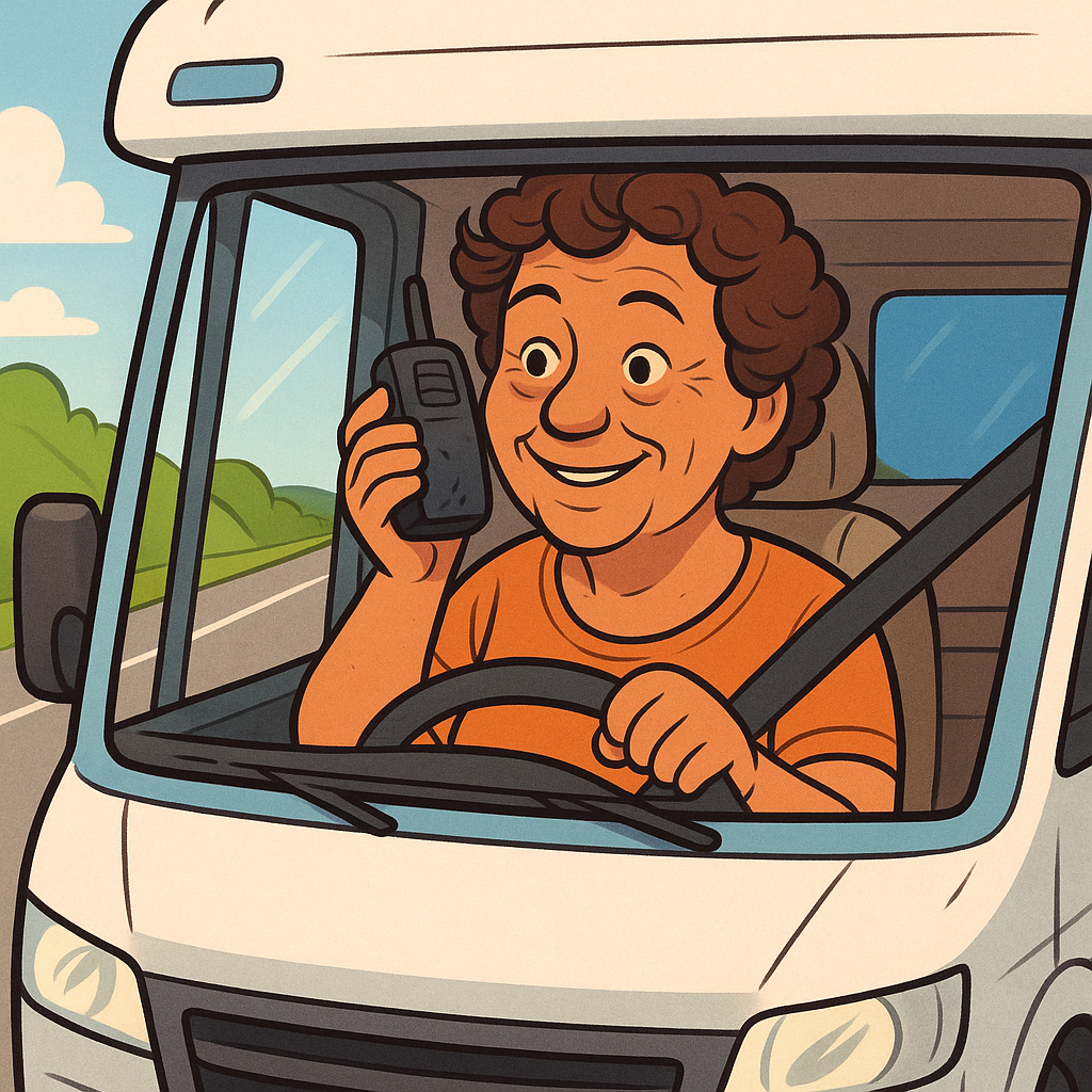 Artikkelbilde til artikkelen Bruk av walkietalkie bak rattet